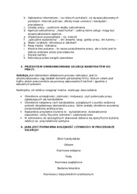 Zarządzanie zasobami ludzkimi - rekrutacja, derekrutacja, ocenianie i wynagradznie. wykłady dr Piechnik - Kurdziel