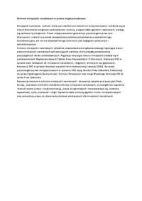 Wykład - Ochrona mniejszości narodowych w prawie międzynarodowym