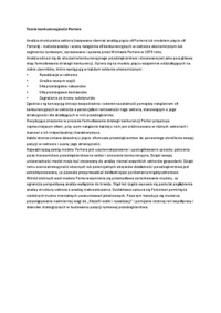 Teoria konkurencyjności Portera - wykład