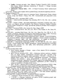 Plany i ważniejsze wydarzenia - wykład