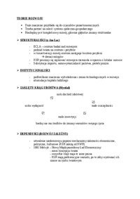 Teorie rozwoju- opracowanie