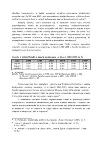 Udział Polski w handlu światowym- opracowanie