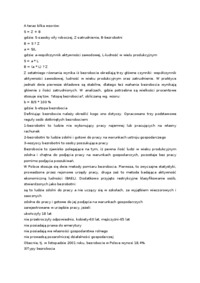 Bezrobocie- opracowanie - Aktywność zawodowa