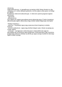 Podział wewnętrzny prawa administracyjnego- opracowanie