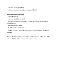 Zaburzenia przemiany lipidów