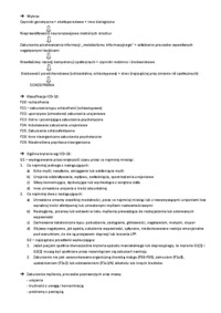 Psychopatologia - wykład 11