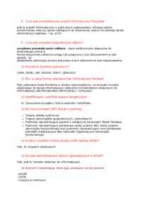 Informatyka w administracji- kolokwium 1