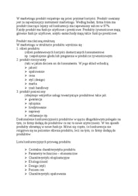 Pozycjonowanie produktu- opracowanie