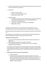 Sekurytyzacja aktywów- opracowanie