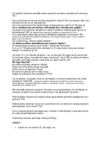 Pytania egzaminacyjne - Natężenie przepływu