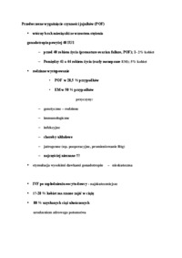 Przedwczesne wygaśnięcie czynności jajników