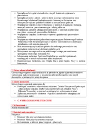 Opis stanowiska pracy