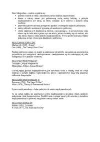 Odmiany realizmów - omówienie