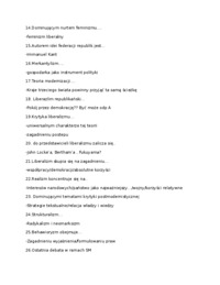 Teoria stosunków międzynarodowych - Test - druga wersja