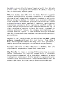 Polityka zagraniczna wobec wojny domowej w Libii - omówienie