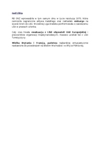 Wojna domowa w Libii - omówienie