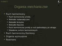 Fizyka, Ruch drgający - omówienie