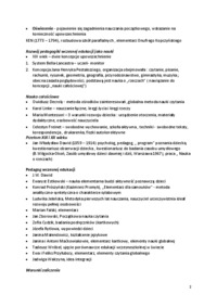 Pedagogika wczesnej edukacji - wykłady