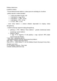 Problemy ludnościowe - omówienie