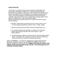 Postanowienie - omówienie zagadnienia