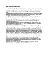 Obraz kliniczny i różnicowanie - wykład