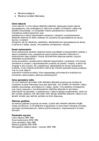 Sprawozdanie finansowe - bilans