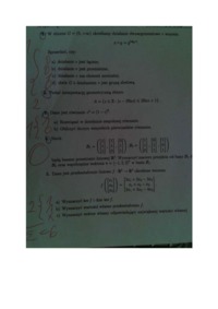 Test wiedzy z algebry