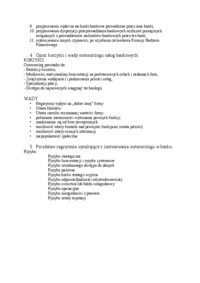 Wykład - Outsourcing usług bankowych