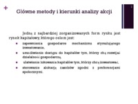 Wykład - Ocena przedsiębiorstwa na rynku kapitałowym