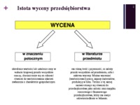 Wykład - wycena przedsiębiorstw