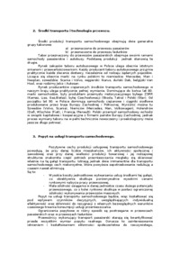 Problematyka transportu samochodowego