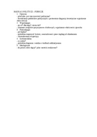 Myśl polityczna-opracowanie