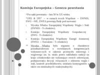 Komisja Europejska-geneza powstania