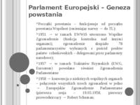 Parlament Europejski-geneza powstania