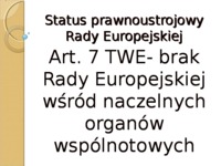 Rada Europejska-prezentacja