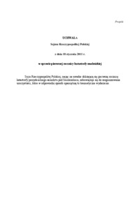 Uchwała w sprawie pierwszej rocznicy katastrofy smoleńskiej-opracowanie