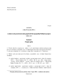 Ustawa o nadzorze nad przystosowywaniem gospodarki Rzeczypospolitej