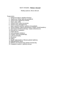 Ekonomia-Tematy testów
