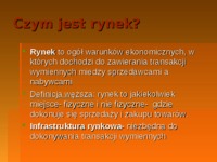 Rynek, popyt i podaż-prezentacja