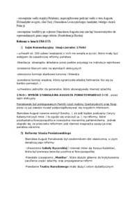 Kryzys Rzeczpospolitej i jej reformy w latach 1764-75-opracowanie