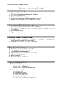 Socjologia - program wykładu 