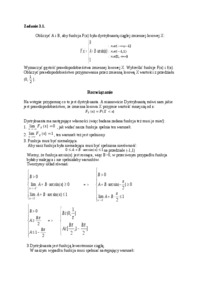 Rachunek prawdopodobieństwa - zadania do rozwiązania