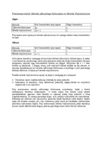 Porównanie metod całkowania i większościowej - wykład