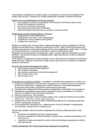 Techniczne przygotowanie produkcji-opracowanie
