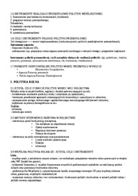 Polityka ekonomiczna-opracowane zagadnienia na kolokwium z cwiczen