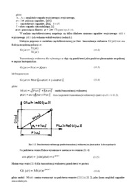 Charakterystyki częstotliwościowe - wykład