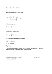 Obliczenie wskaźników deformacji terenu-opracowanie