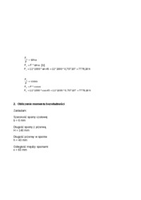 Spoina czołowa-projekt