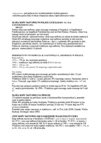 Złoża ropy naftowej i gazu ziemnego- typy, występowanie, właściwości