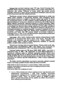 Urządzenia komputerowe i podstawowe elementy komputera-opracowanie